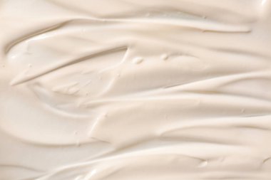 Arka plan olarak lezzetli yoğurt, yakın plan