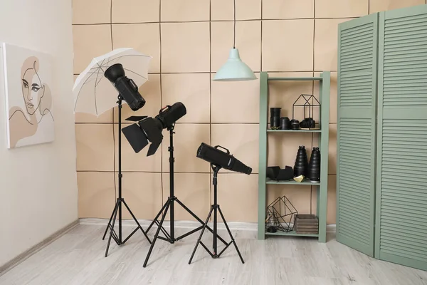 Interior Photo Studio Modern Equipment — Stock Photo, Image