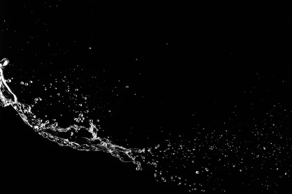 Splash Clean Water Dark Background — Stock Photo, Image