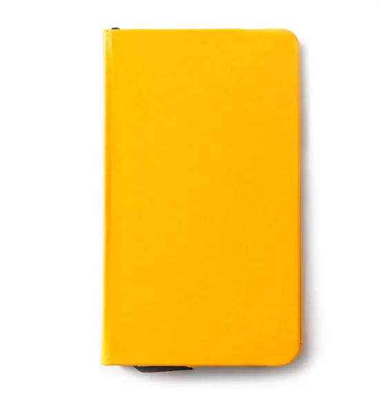 Notebook White Background Top View — Stock Photo, Image