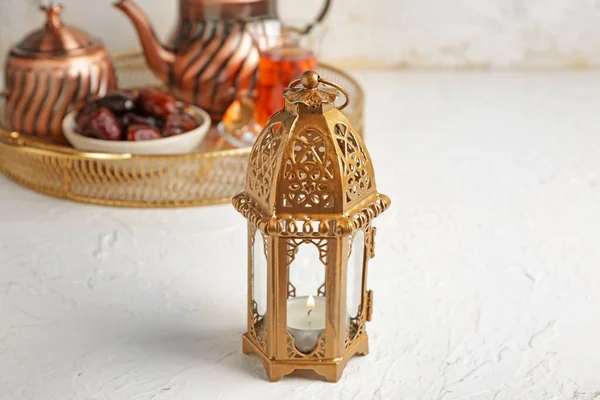 Muslim lamp on white background
