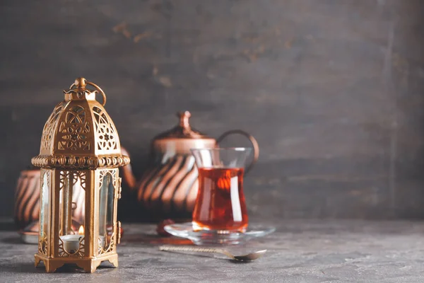 Muslim Lamp Tea Grunge Background — Stock Photo, Image