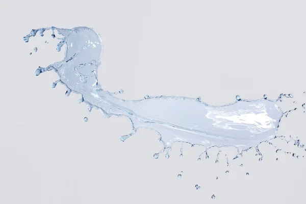 Splash Clean Water White Background — Stock Photo, Image