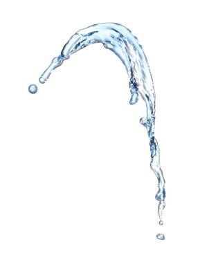 Beyaz arkaplanda su damlası