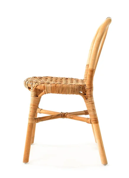 Wicker Chair White Background — Stock Photo, Image