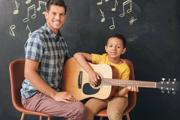 Teacher Giving Music Lessons School — Stock Photo, Image