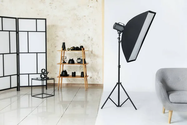 Interior Photo Studio Modern Equipment — Stock Photo, Image