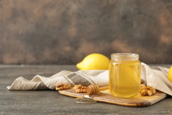 Burk Söt Honung Bordet — Stockfoto