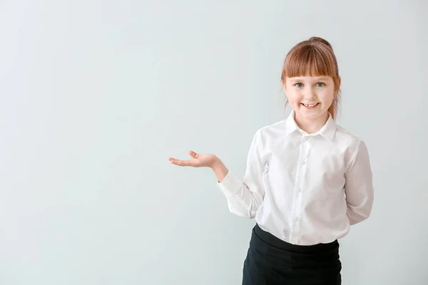 Schattige Kleine Ober Lichte Achtergrond — Stockfoto