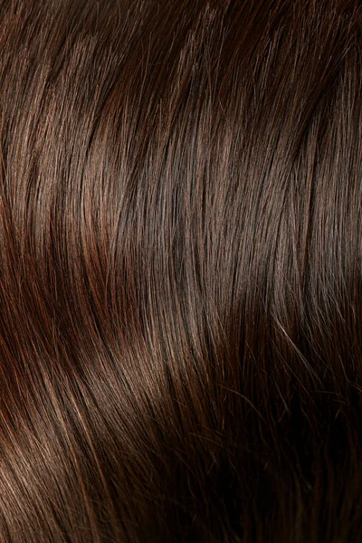 Capelli Femminili Lisci Sani Primo Piano — Foto Stock