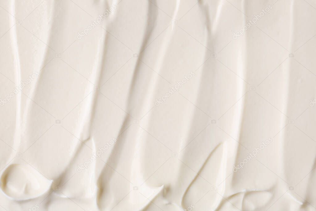 Texture of tasty sour cream, closeup