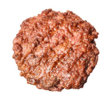 Beyaz arkaplanda ızgara pirzola