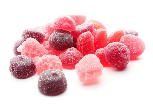 Sweet Jelly Candies White Background — Stock Photo, Image