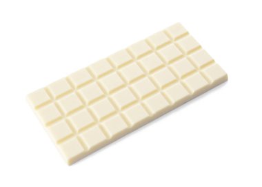 Beyaz arka planda tatlı çikolata