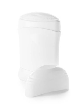 Beyaz arkaplanda deodorant yapıştır