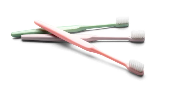 Tooth Brushes White Background — Stock Photo, Image