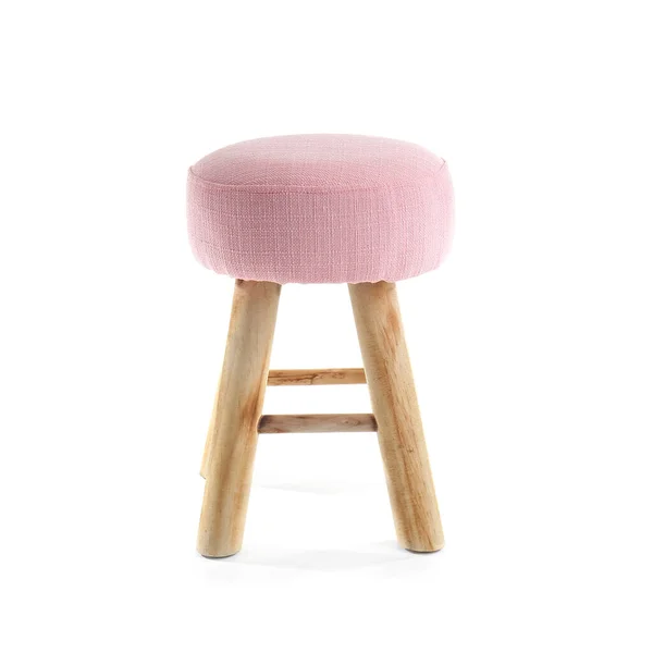 Tabouret Élégant Sur Fond Blanc — Photo