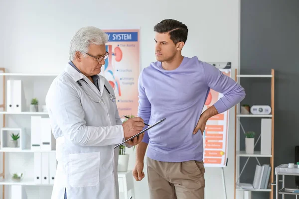 Young Man Visiting Urologist Clinic — Stock Photo, Image