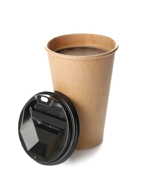 Takeaway Coffee Cup White Background — Stock Photo, Image