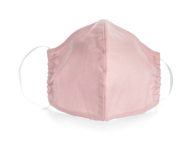 Beyaz arkaplanda tıbbi maske