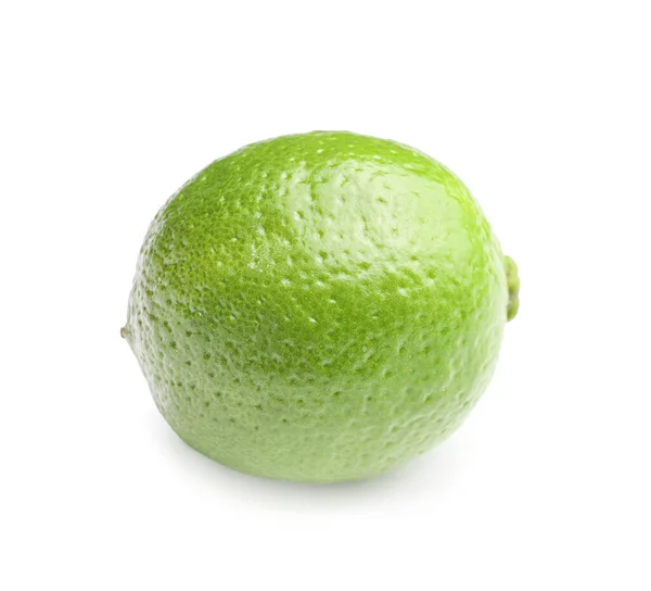 Green Lime White Background — Stock Photo, Image