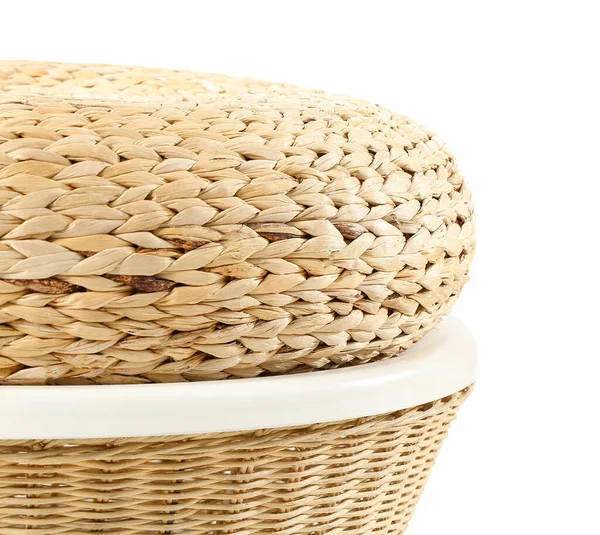 Rattan Furniture White Background Closeup — Stock Photo, Image