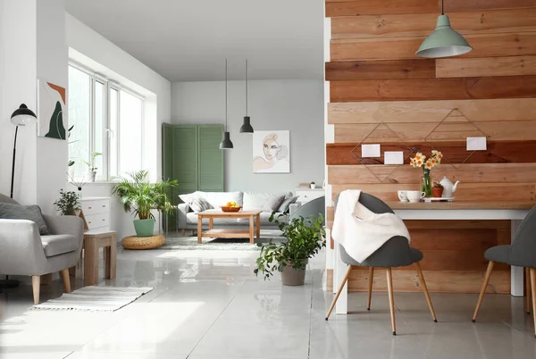 Interior Beautiful Modern Studio Apartment — Stock Photo, Image