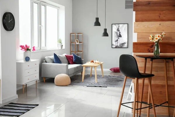 Interieur Van Mooi Modern Studio Appartement — Stockfoto