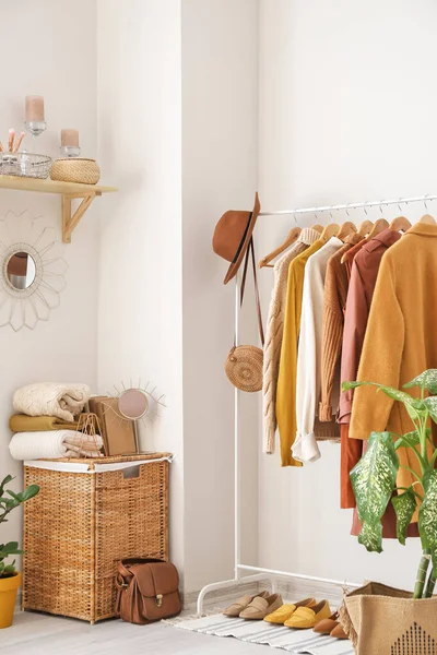 Interior Modern Stylish Dressing Room — Stock Photo, Image