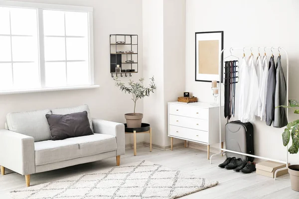 Interior Modern Stylish Dressing Room — Stock Photo, Image