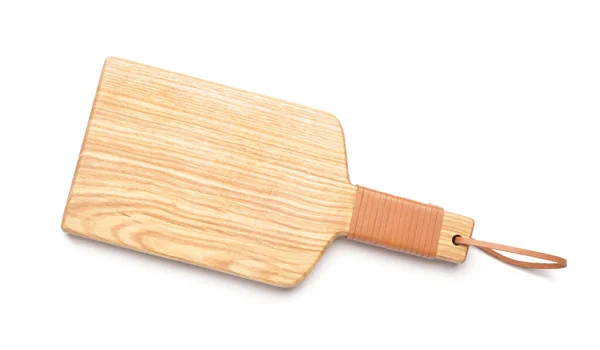 Wooden Board White Background — Stock Photo, Image