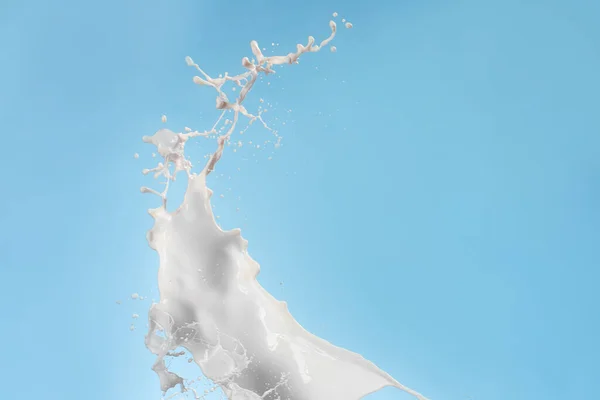 Plusk Mleka Tle Koloru — Zdjęcie stockowe
