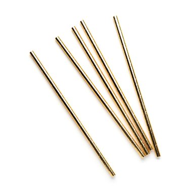 Beyaz arkaplanda kokteyl pipetleri