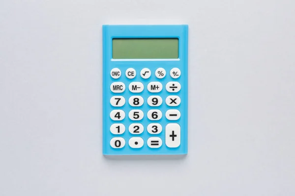 Modern Calculator Grey Background — Stock Photo, Image