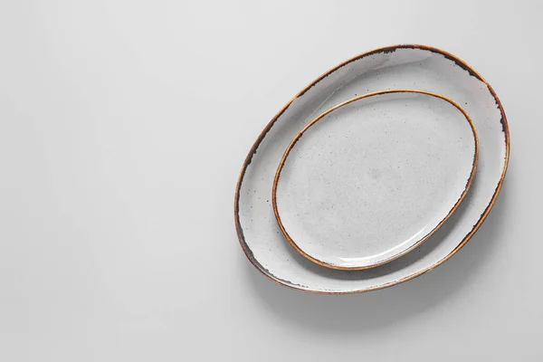 Clean Plates White Background — Stock Photo, Image