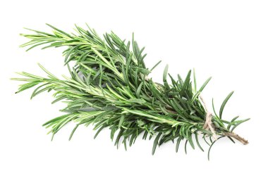 Beyaz arkaplanda taze biberiye