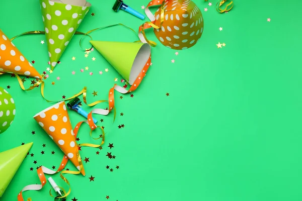 Birthday Composition Color Background — Stock Photo, Image