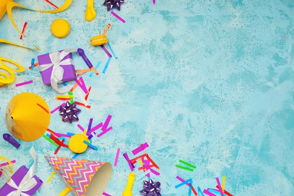 Birthday Composition Color Background — Stock Photo, Image