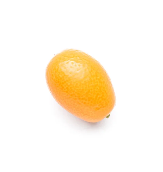 Ízletes Kumkvat Gyümölcs Fehér Alapon — Stock Fotó