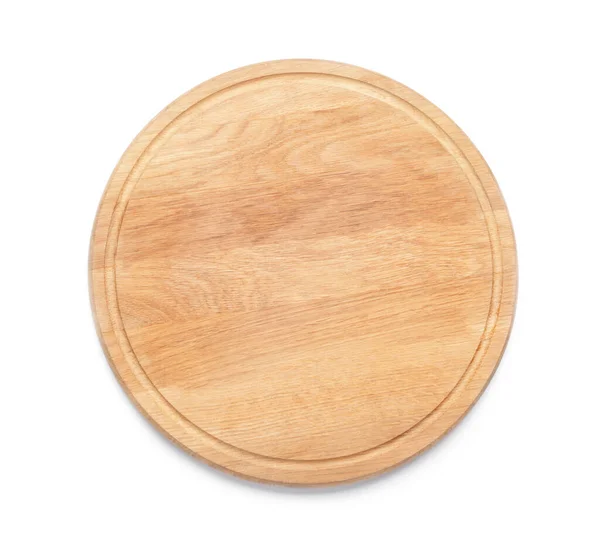 Wooden Board White Background — Stock Photo, Image