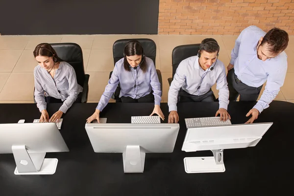 Agent Soutien Technique Professionnel Enseignant Aux Jeunes Bureau Vue Dessus — Photo