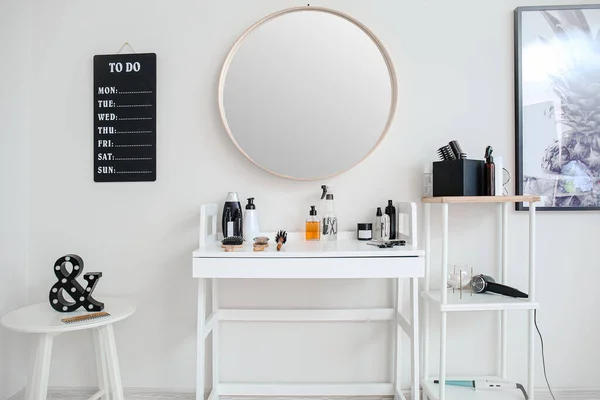 Stylish Interior Modern Hairdressing Salon — Stock Photo, Image