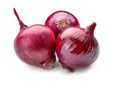 Renk arkaplanında taze çiğ soğan