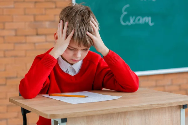Ujian Kelulusan Murid Stres Sekolah — Stok Foto