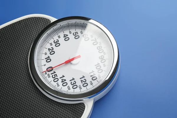 Weight Scales Color Background Slimming Concept — Stock Photo, Image