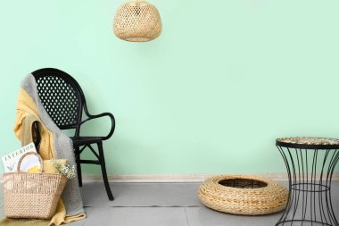 Modern stil oturma odasının içi