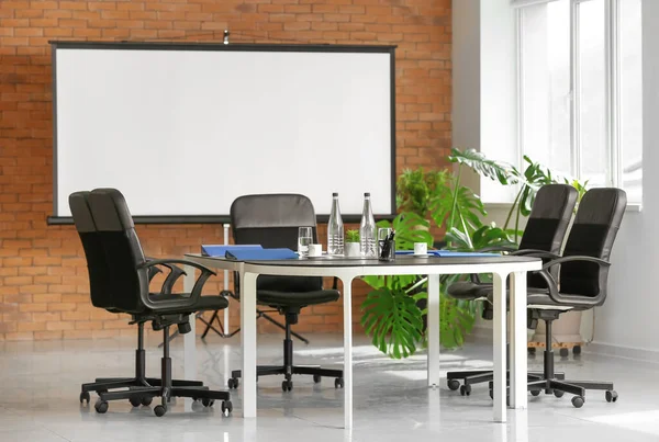 Room Prepared Conference Office — Stock Photo, Image