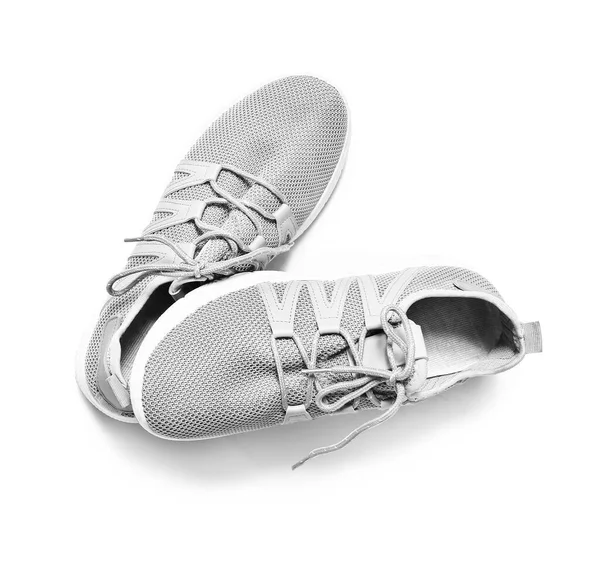 Ζεύγος Αθλητικά Παπούτσια Λευκό Φόντο — Φωτογραφία Αρχείου