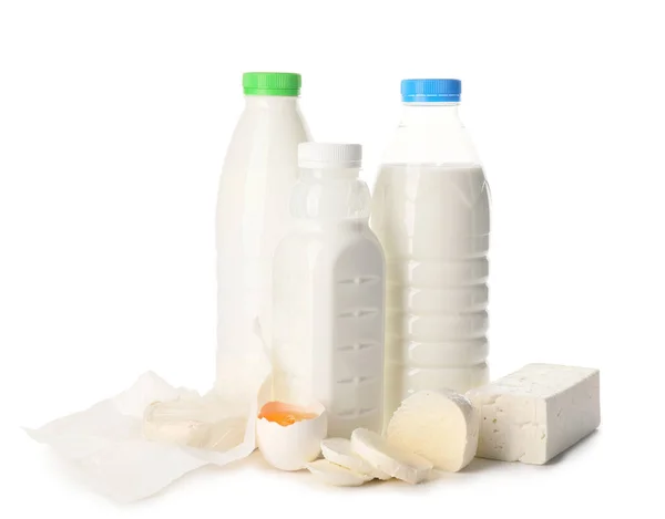 白を基調とした乳糖を含まない乳製品 — ストック写真