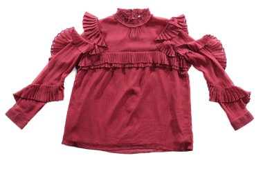 Beyaz arkaplanda güzel bir elbise